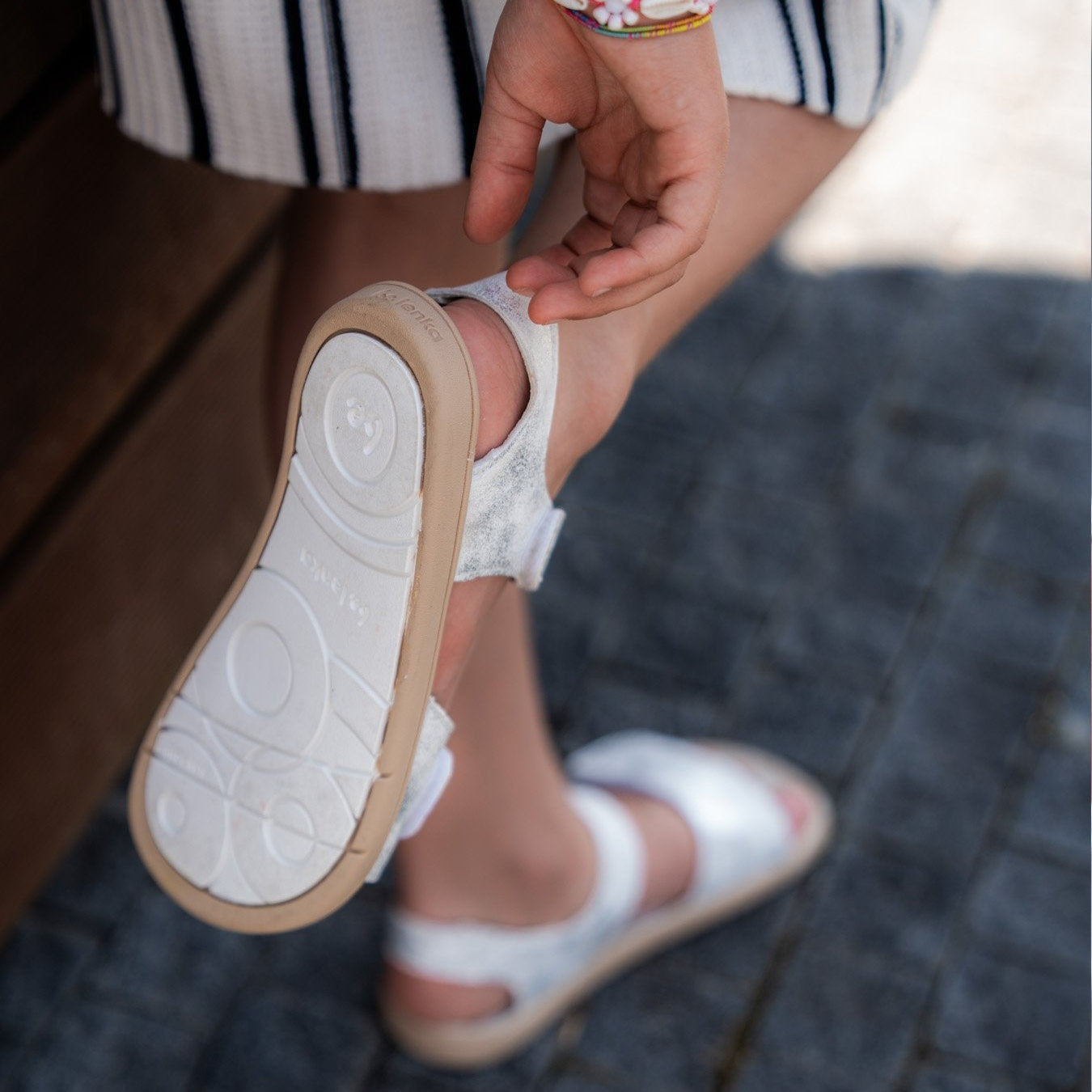 Be Lenka - Miami - Off-White Sparkle (Junior)