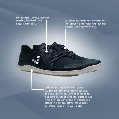 Vivobarefoot Primus Lite III (Mens) - Navy