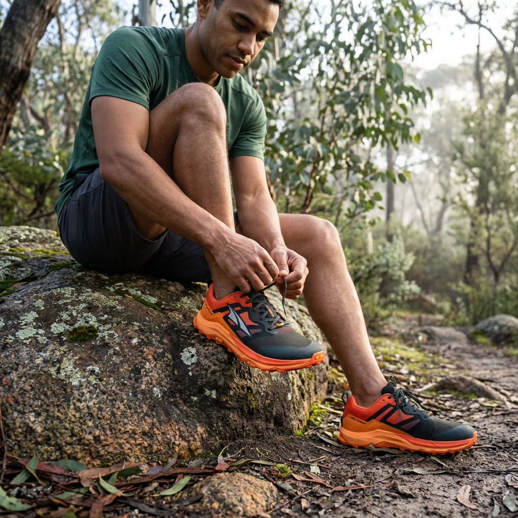 Altra - Lone Peak 9+ Black/Orange - Mens