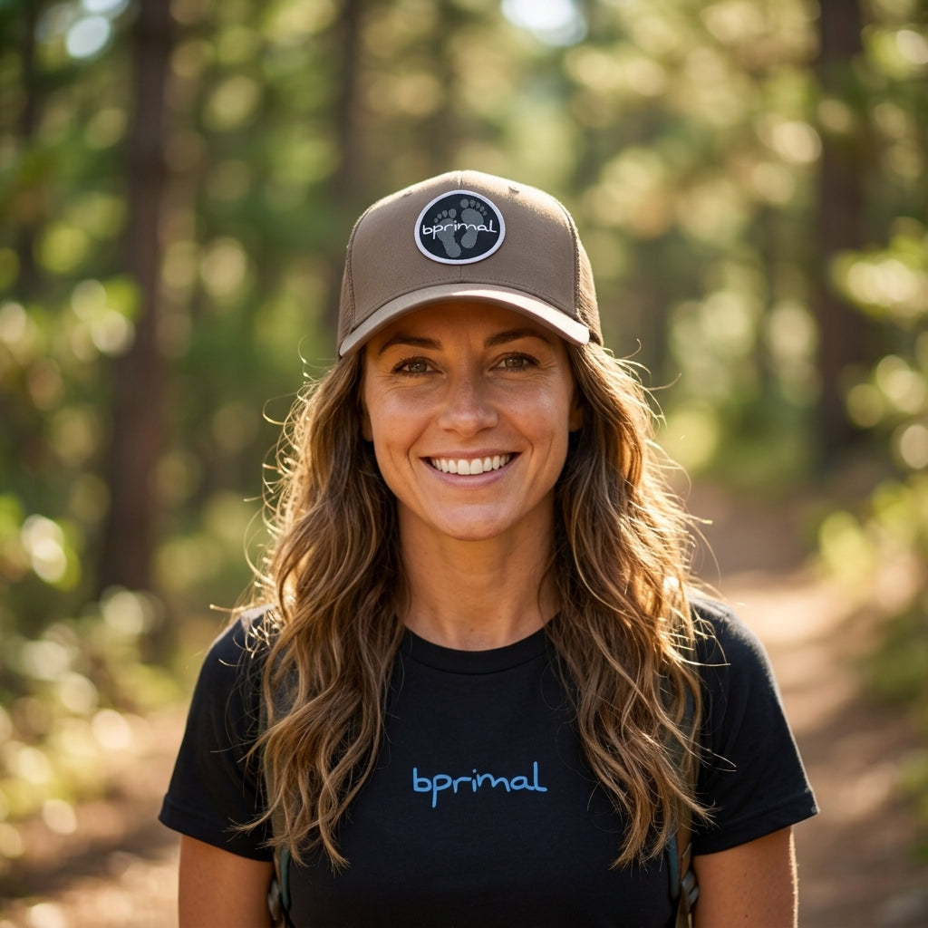 Bprimal Snapback Cap (Cotton) - Walnut