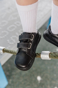 Bprimal Kids - Classic - Blackout (Leather) School Shoes