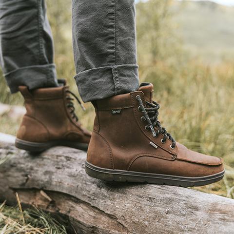 Lems - Waterproof Boulder Boot - Weathered Umber (Unisex) â Bprimal Footwear