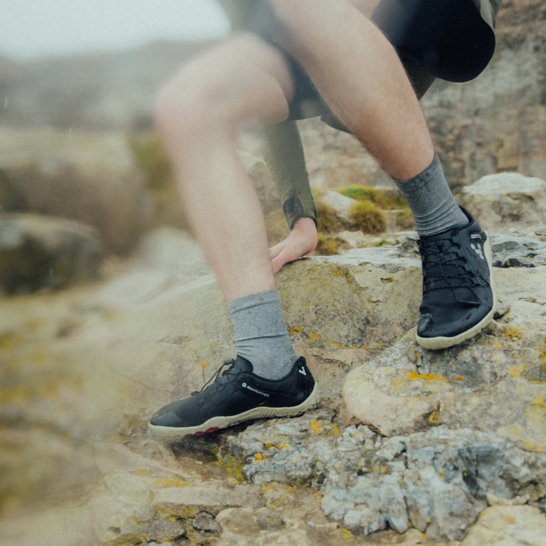 Vivobarefoot Primus Trail II All Weather FG - Obsidian (Mens) - bprimal