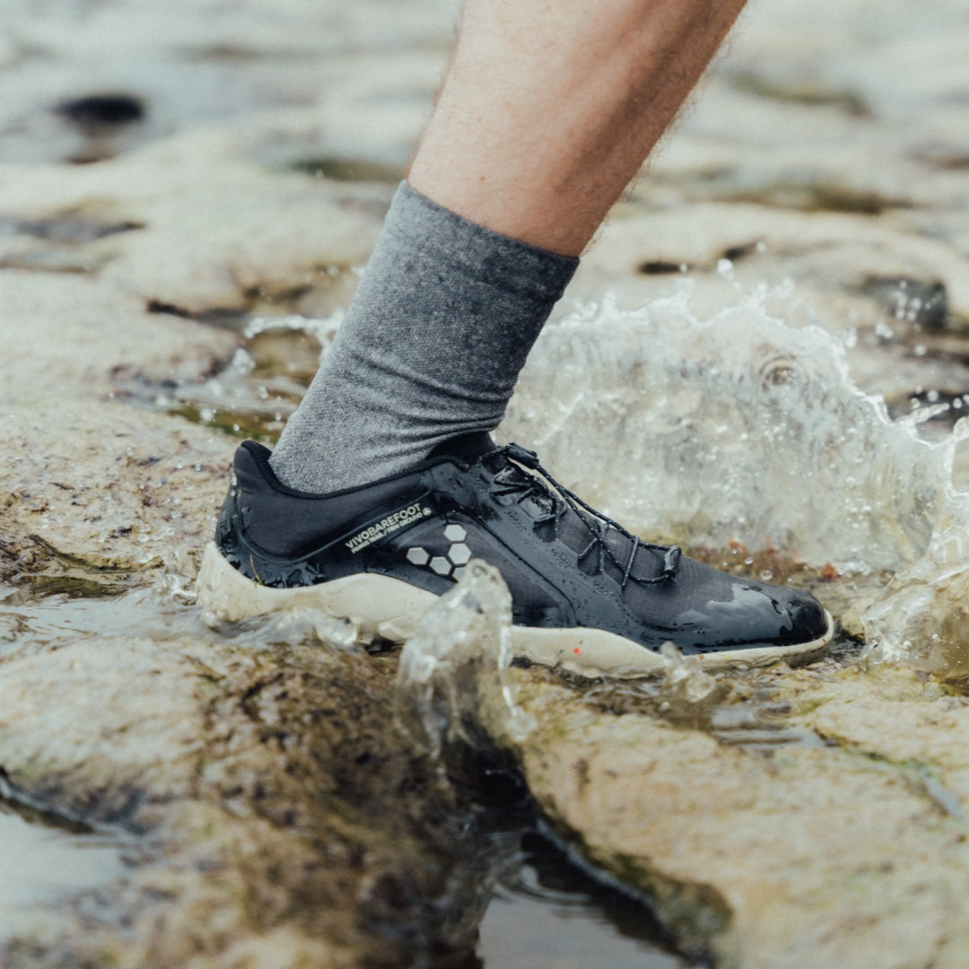 Vivobarefoot Primus Trail II All Weather FG - Obsidian (Womens) - bprimal